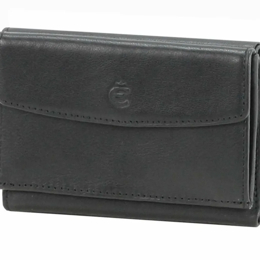 Esquire Herrengeldbörsen Querformat<Logo Geldbörse XII Leder 10 cm schwarz