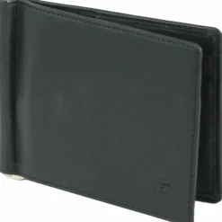 Esquire Logo Kreditkartenetui Leder 11 cm schwarz