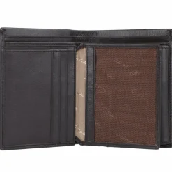 Esquire Herrengeldbörsen Hochformat<New Silk Geldbörse Leder 9 cm braun