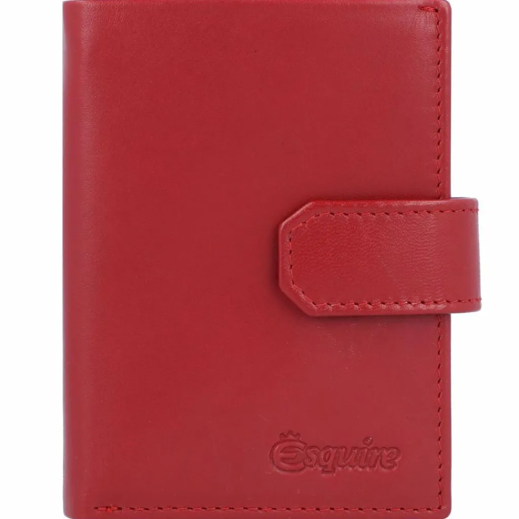 Esquire Herrengeldbörsen Hochformat<New Silk Geldbörse Leder 7,5 cm rot