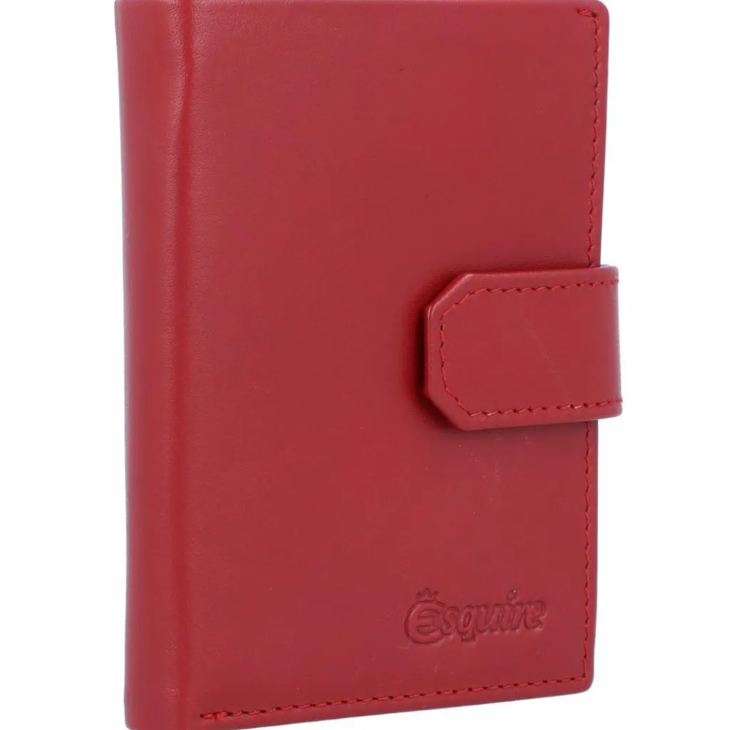 Esquire Herrengeldbörsen Hochformat<New Silk Geldbörse Leder 7,5 cm rot