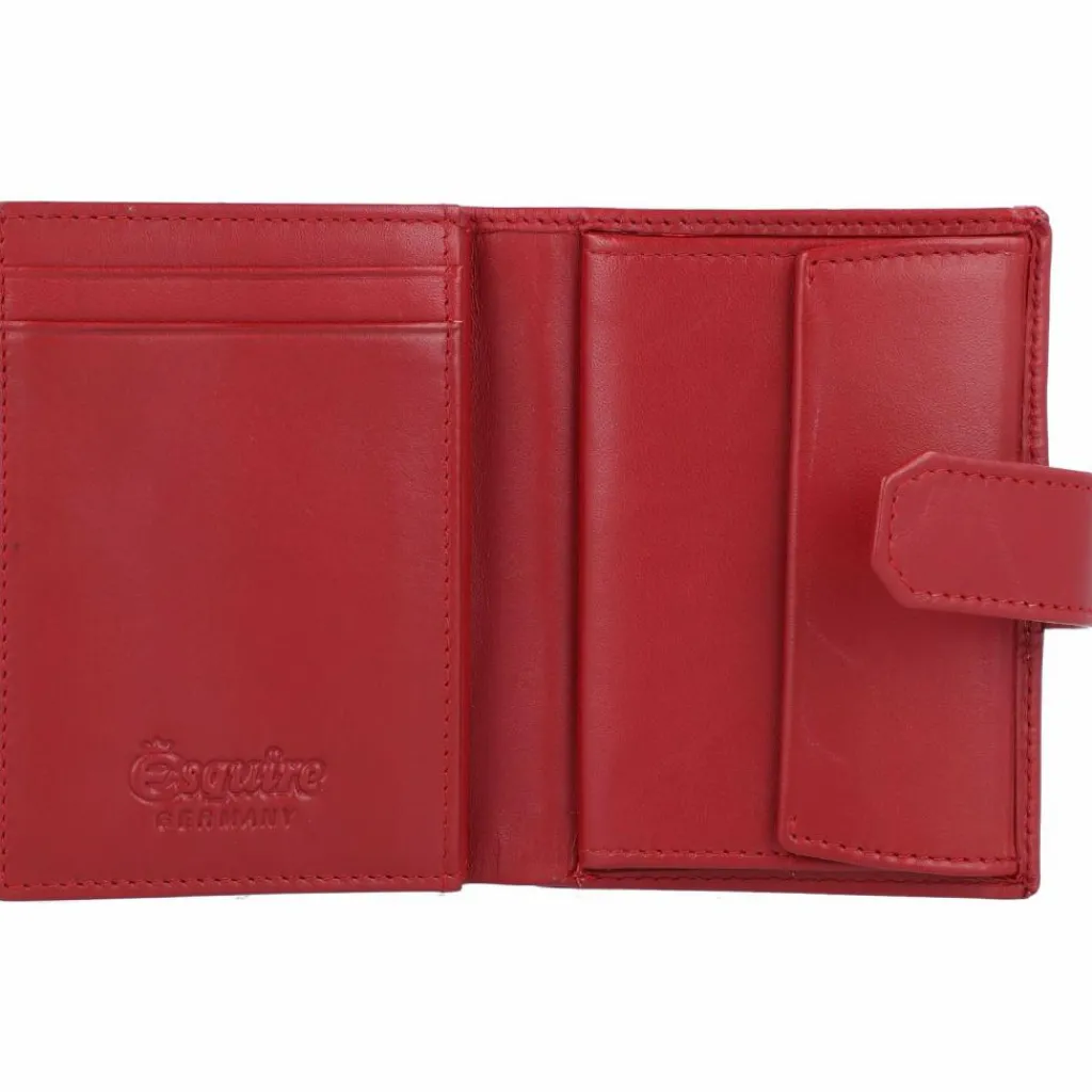 Esquire Herrengeldbörsen Hochformat<New Silk Geldbörse Leder 7,5 cm rot