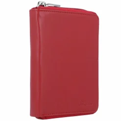 Esquire Damengeldbörsen Hochformat<New Silk Geldbörse Leder 10 cm rot