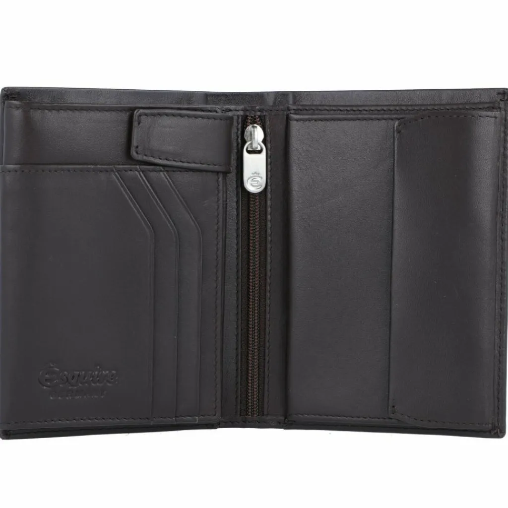 Best Esquire New Silk Geldbörse Leder 9 cm braun