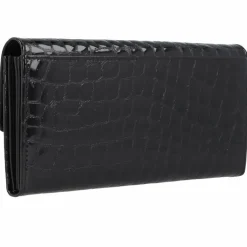Esquire Damengeldbörsen Querformat<Nizza Geldbörse RFID Schutz Leder 18.5 cm schwarz