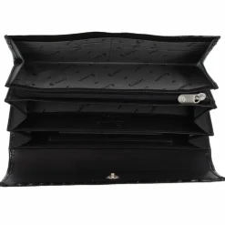 Esquire Damengeldbörsen Querformat<Nizza Geldbörse RFID Schutz Leder 18.5 cm schwarz