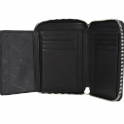 Esquire Damengeldbörsen Querformat<Nizza Geldbörse RFID Schutz Leder 15.5 cm schwarz