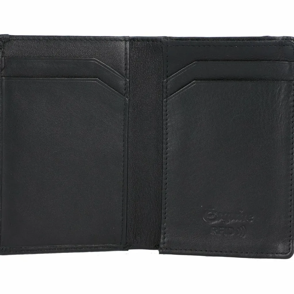 Hot Esquire Oslo Kreditkartenetui RFID Leder 7,5 cm schwarz