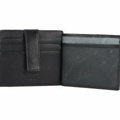 Esquire Oslo Kreditkartenetui RFID Leder 9,5 cm schwarz