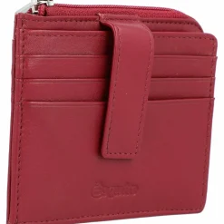 Esquire Visitenkartenetuis<Oslo Kreditkartenetui RFID Leder 10,5 cm rot