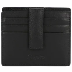 Outlet Esquire Oslo Nappa Kreditkartenetui RFID Leder 9,5 cm schwarz