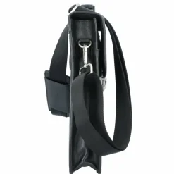 Clearance Esquire Oxford Aktentasche Leder 40 cm Laptopfach schwarz