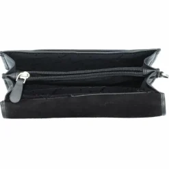 Hot Esquire Oxford Handgelenktasche Leder 24 cm schwarz