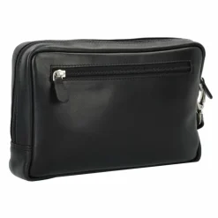 Esquire Herrentaschen<Oxford Handgelenktasche Leder 23 cm schwarz