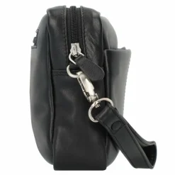 Esquire Herrentaschen<Oxford Handgelenktasche Leder 23 cm schwarz