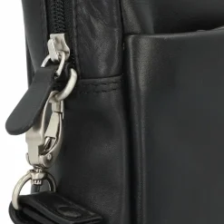 Esquire Herrentaschen<Oxford Handgelenktasche Leder 23 cm schwarz