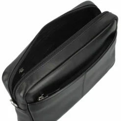 Esquire Herrentaschen<Oxford Handgelenktasche Leder 23 cm schwarz