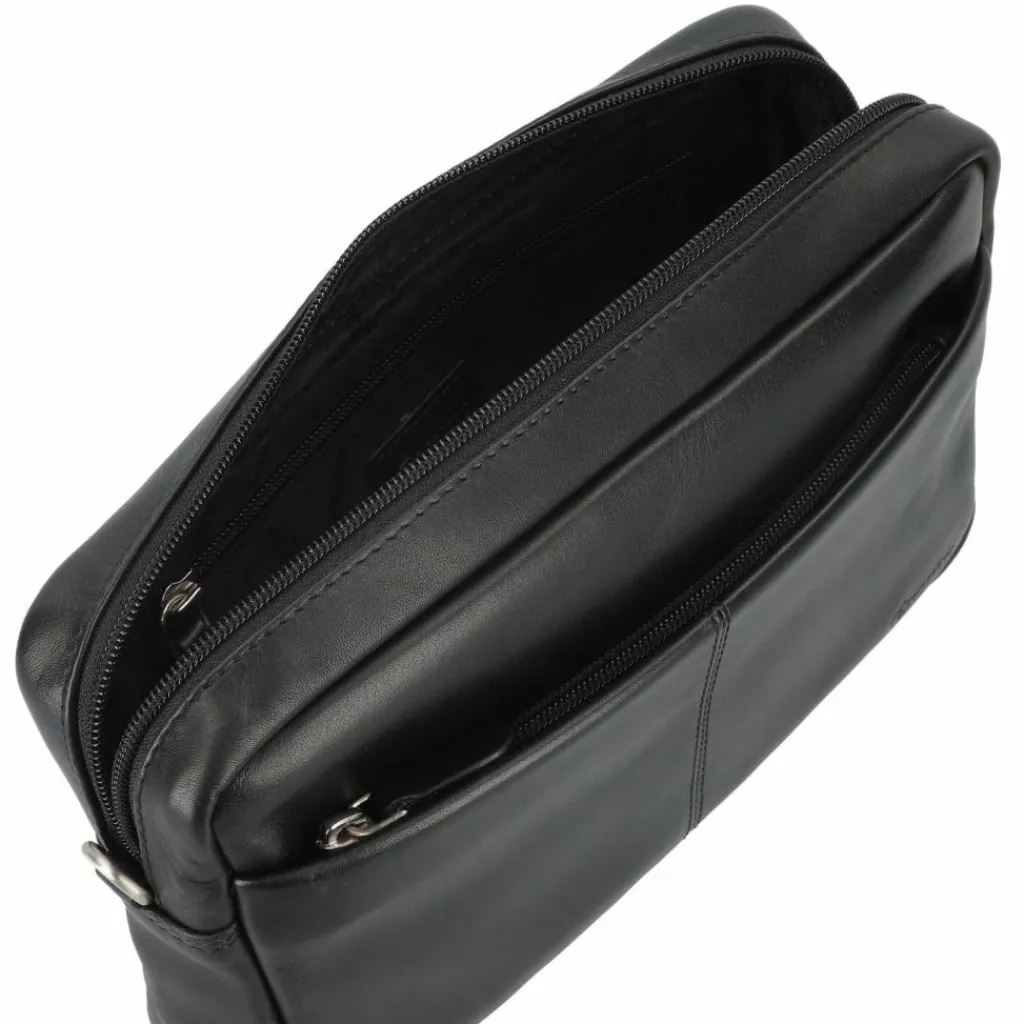 Esquire Herrentaschen<Oxford Handgelenktasche Leder 23 cm schwarz