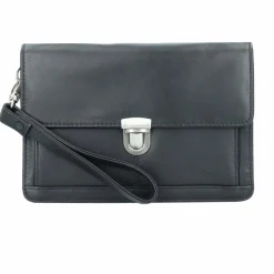 Esquire Herrentaschen<Oxford Handgelenktasche Leder 22 cm schwarz