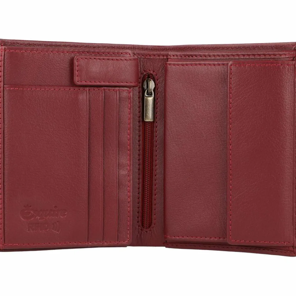 Esquire Damengeldbörsen Hochformat<Peru Geldbörse RFID Leder 9,5 cm rot