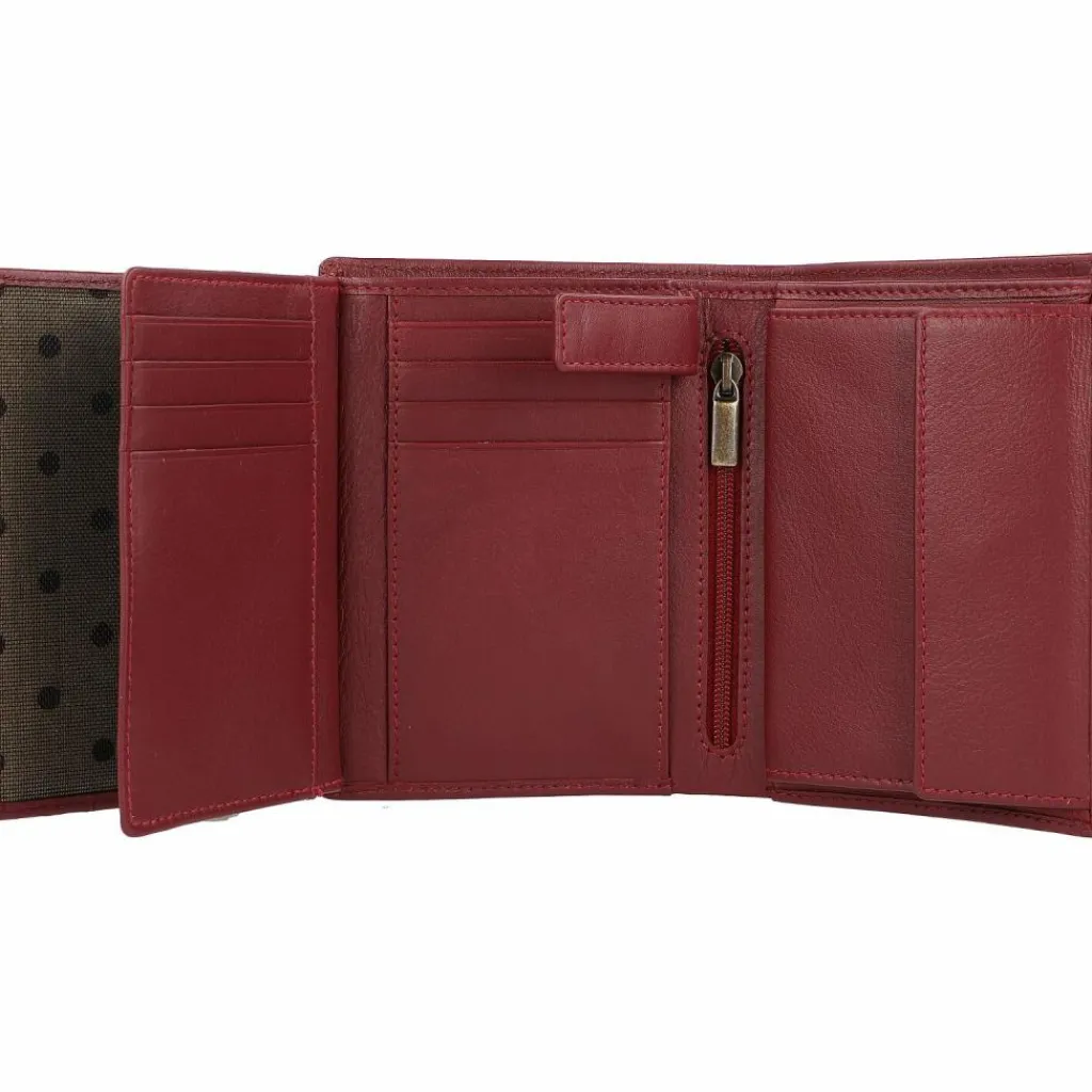 Esquire Damengeldbörsen Hochformat<Peru Geldbörse RFID Leder 9,5 cm rot