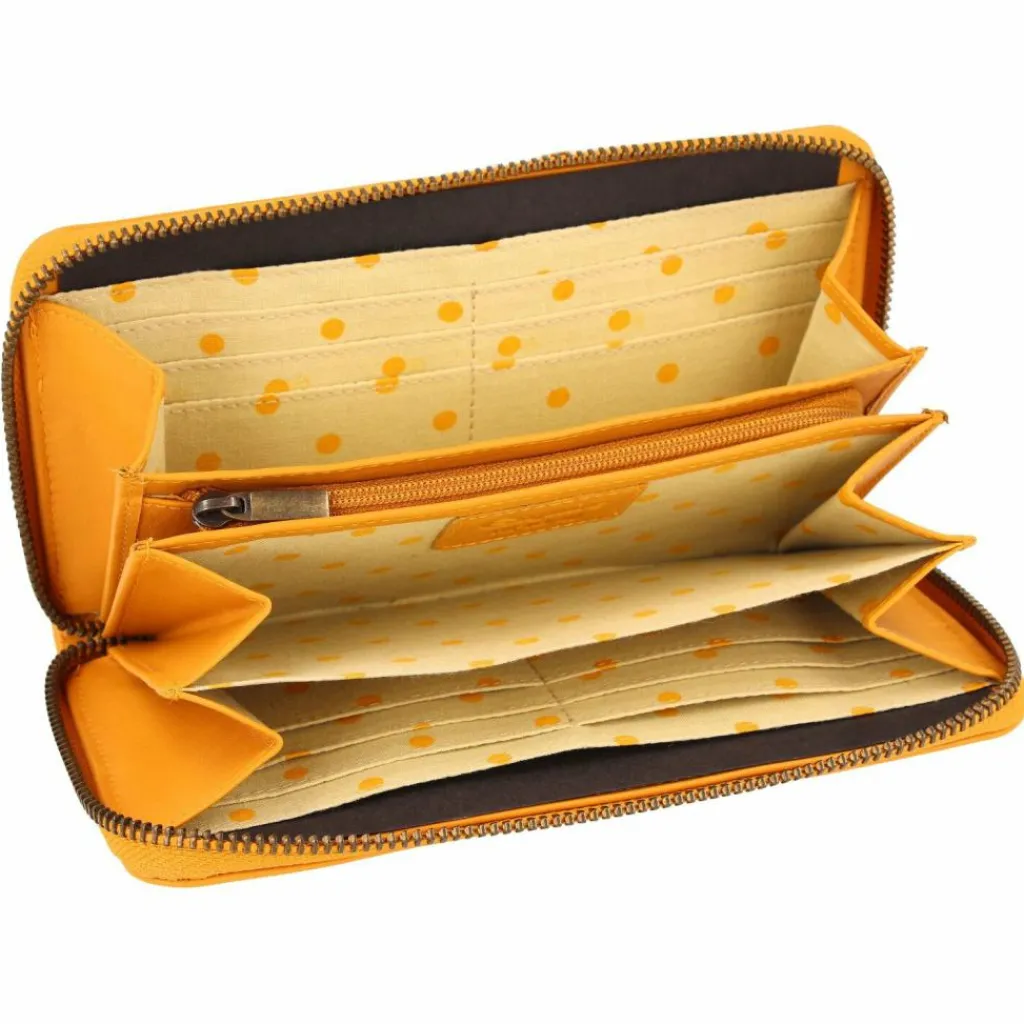 Esquire Damengeldbörsen Querformat<Peru Geldbörse RFID Leder 19 cm curry