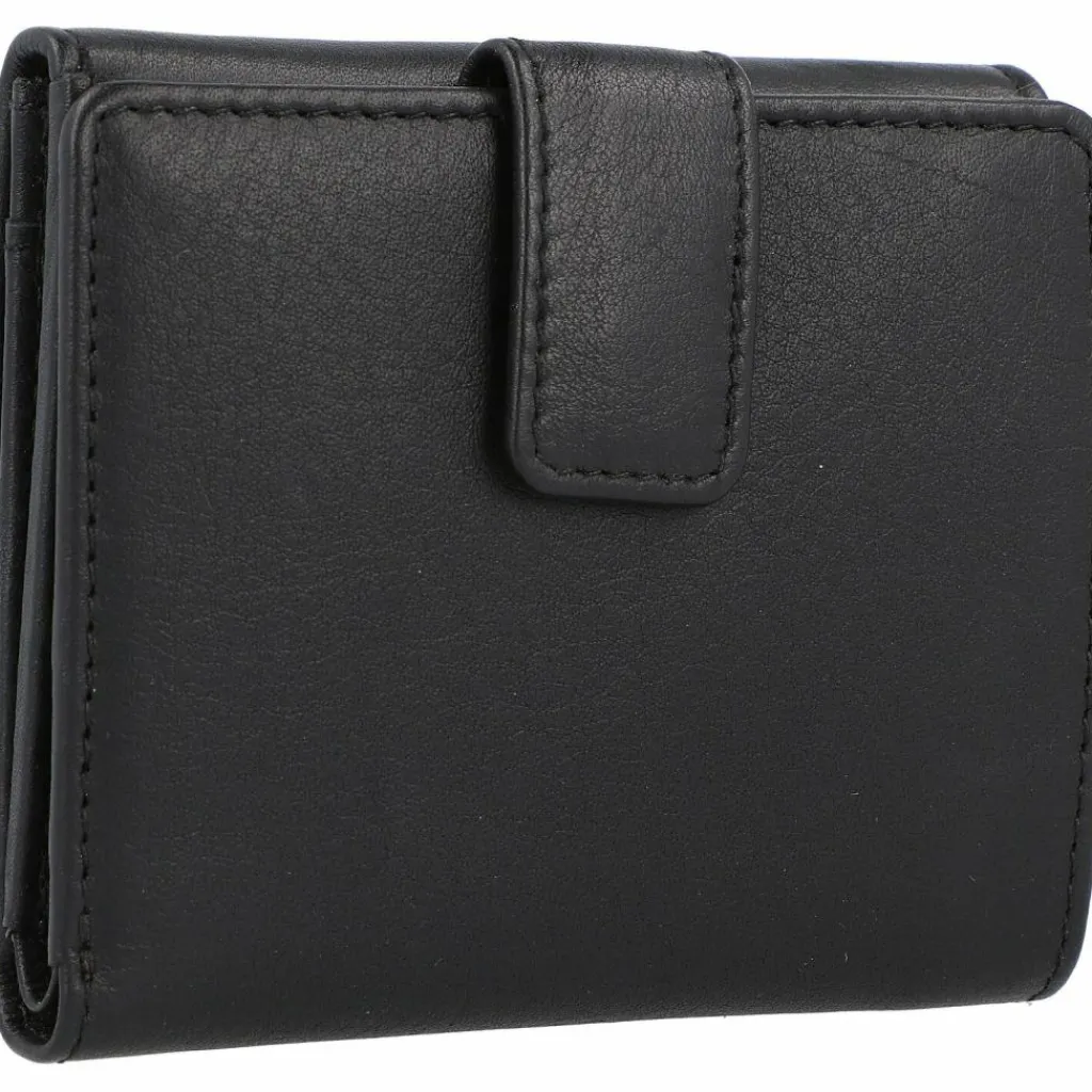 Esquire Damengeldbörsen Querformat<Peru Geldbörse RFID Leder 10 cm schwarz