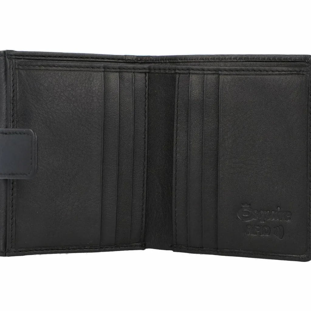Esquire Damengeldbörsen Querformat<Peru Geldbörse RFID Leder 10 cm schwarz