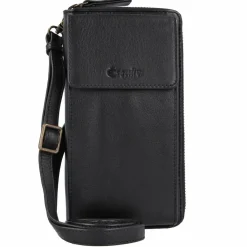Outlet Esquire Peru Handytasche Leder 10 cm schwarz