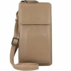 Esquire Handytaschen<Peru Handytasche Leder 10 cm taupe