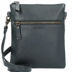 Esquire Peru Umhängetasche Leder 17 cm schwarz