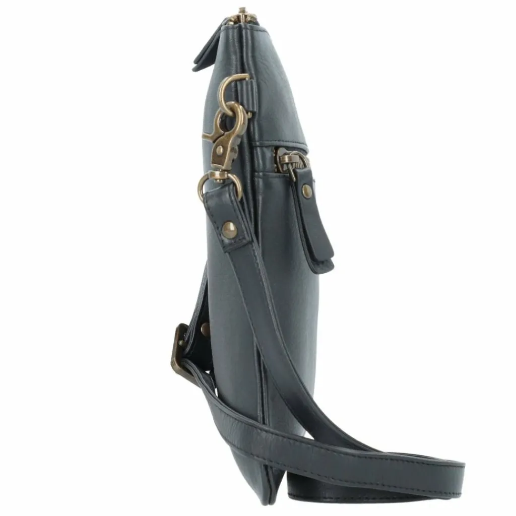 Esquire Peru Umhängetasche Leder 17 cm schwarz