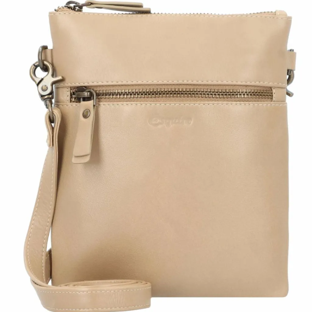 Outlet Esquire Peru Umhängetasche Leder 17 cm taupe