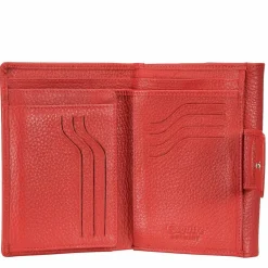 Esquire Damengeldbörsen Querformat<Primavera Geldbörse Leder 14 cm rot