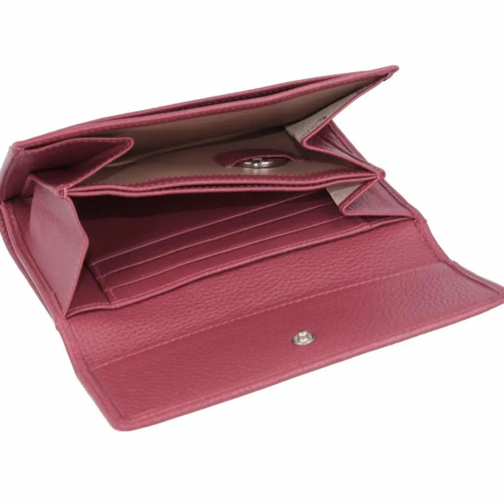 Esquire Damengeldbörsen Querformat<Primavera Geldbörse Leder 14 cm rot