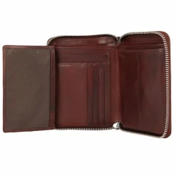 Esquire Toscana Geldbörse RFID Leder 10,5 cm coffee