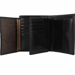 Esquire Herrengeldbörsen Hochformat<Toscana Geldbörse RFID Leder 11 cm schwarz