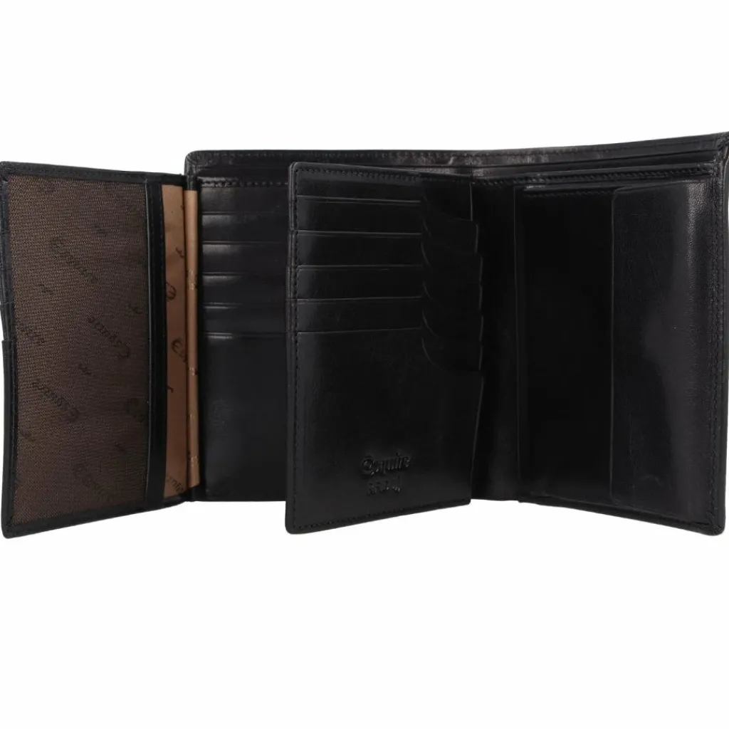 Esquire Herrengeldbörsen Hochformat<Toscana Geldbörse RFID Leder 11 cm schwarz