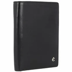 Esquire Herrengeldbörsen Hochformat<Toscana Geldbörse RFID Leder 9,5 cm schwarz
