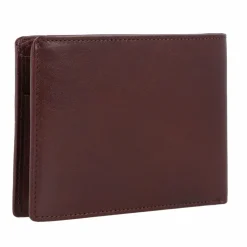 New Esquire Toscana Geldbörse RFID Schutz Leder 12 cm coffee