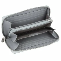 Hot Esquire Viktoria Geldbörse RFID Leder 19 cm grau