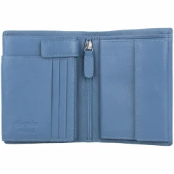 Hot Esquire Viktoria Geldbörse RFID Leder 10 cm taubenblau