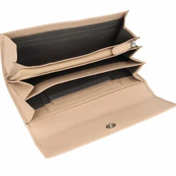 Esquire Damengeldbörsen Querformat<Viktoria Geldbörse RFID Leder 18,5 cm coffee