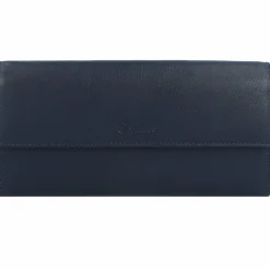 Esquire Damengeldbörsen Querformat<Viktoria Geldbörse RFID Leder 18,5 cm navy