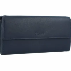 Esquire Damengeldbörsen Querformat<Viktoria Geldbörse RFID Leder 18,5 cm navy