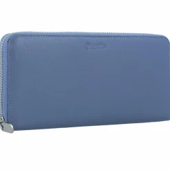 Hot Esquire Viktoria Geldbörse RFID Leder 19 cm taubenblau