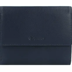 New Esquire Viktoria Geldbörse RFID Leder 12 cm navy
