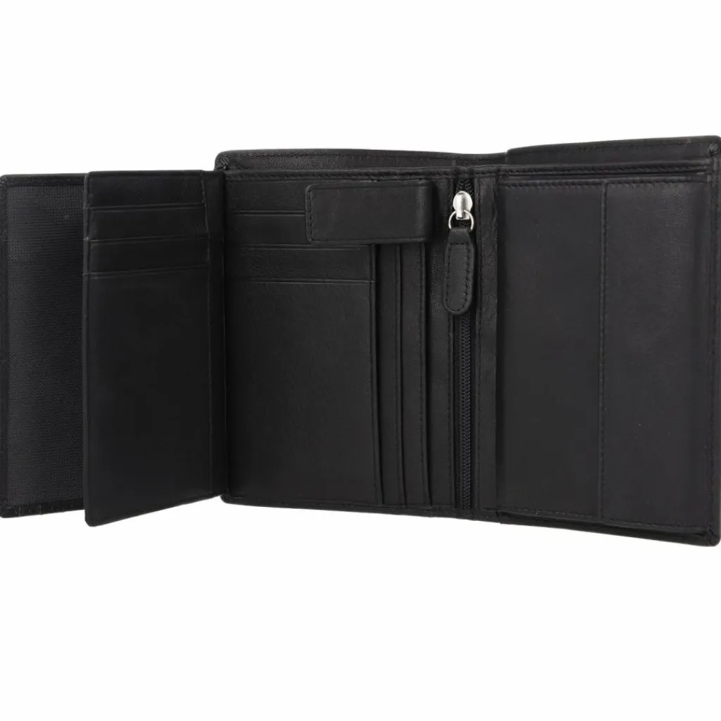 Outlet Esquire Viktoria Geldbörse RFID Leder 10 cm schwarz