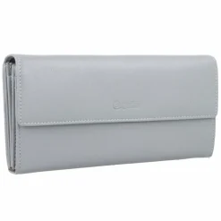 Best Esquire Viktoria Geldbörse RFID Leder 18,5 cm grau
