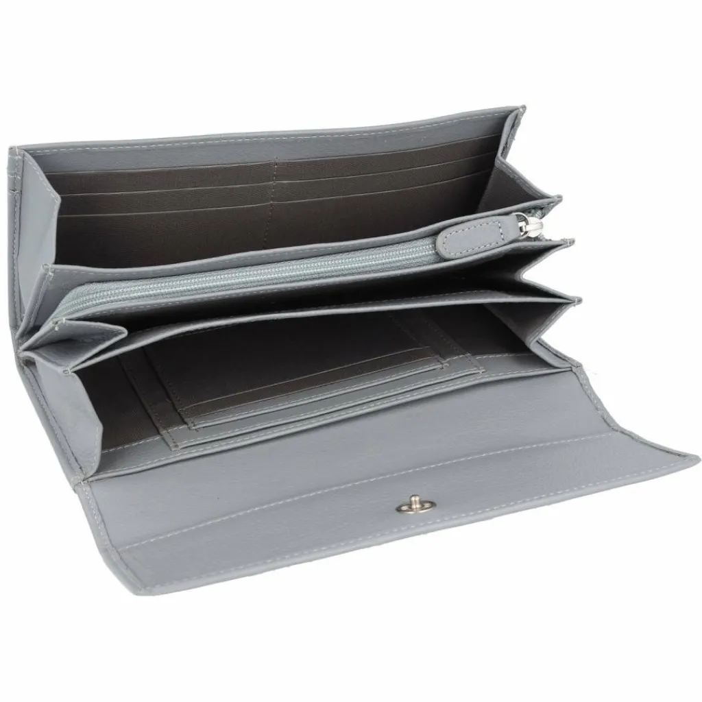 Best Esquire Viktoria Geldbörse RFID Leder 18,5 cm grau